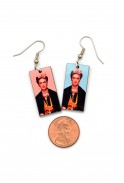Frida Kahlo Earrings * Pink/Blue
